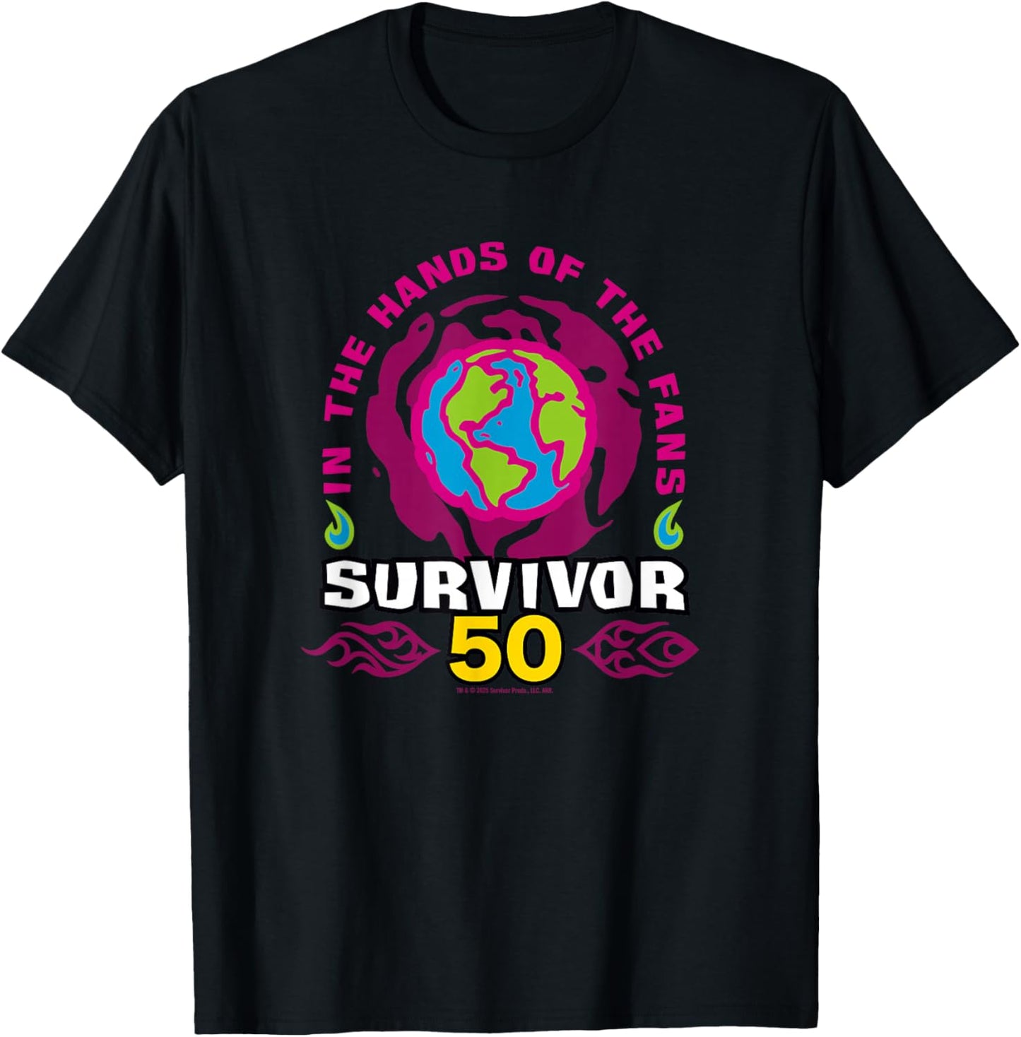 Survivor Earth Tribe Officially Licensed T-Shirt - T-Shirt | Black