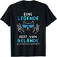 Volksschule 2026 Eine Legende Geht Vom Gelände T-Shirt - T-Shirt | Black