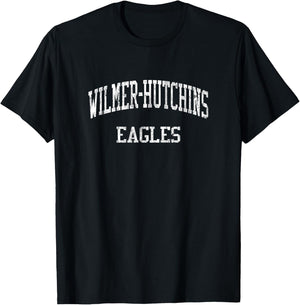 Wilmer-Hutchins High School HS Dallas TX Vintage Sports T-Shirt - T-Shirt | Black