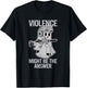 Awesome Violence Might Be The Answer Ghost Quote Saying T-Shirt - T-Shirt | Black