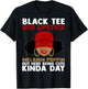 Black Red Lipstick Melanin Poppin Out Here Being Cute T-Shirt - T-Shirt | Black