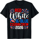 Red White and Blue Cousin Crew 2026 4th of July Patriotic T-Shirt - T-Shirt | Black