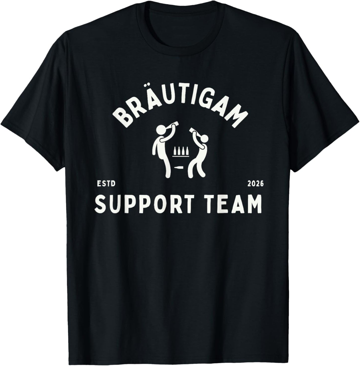Groom Drinking Team Stag Night Beer Party T-Shirt - T-Shirt | Black