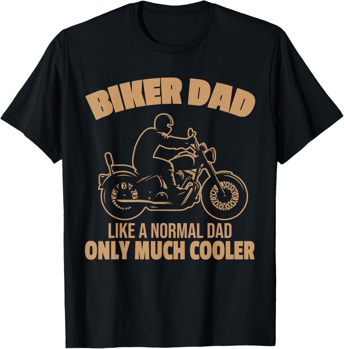 Retro Biker Vater Motorrad Chopper Rider Papa Herren Mann T-Shirt - T-Shirt | Black