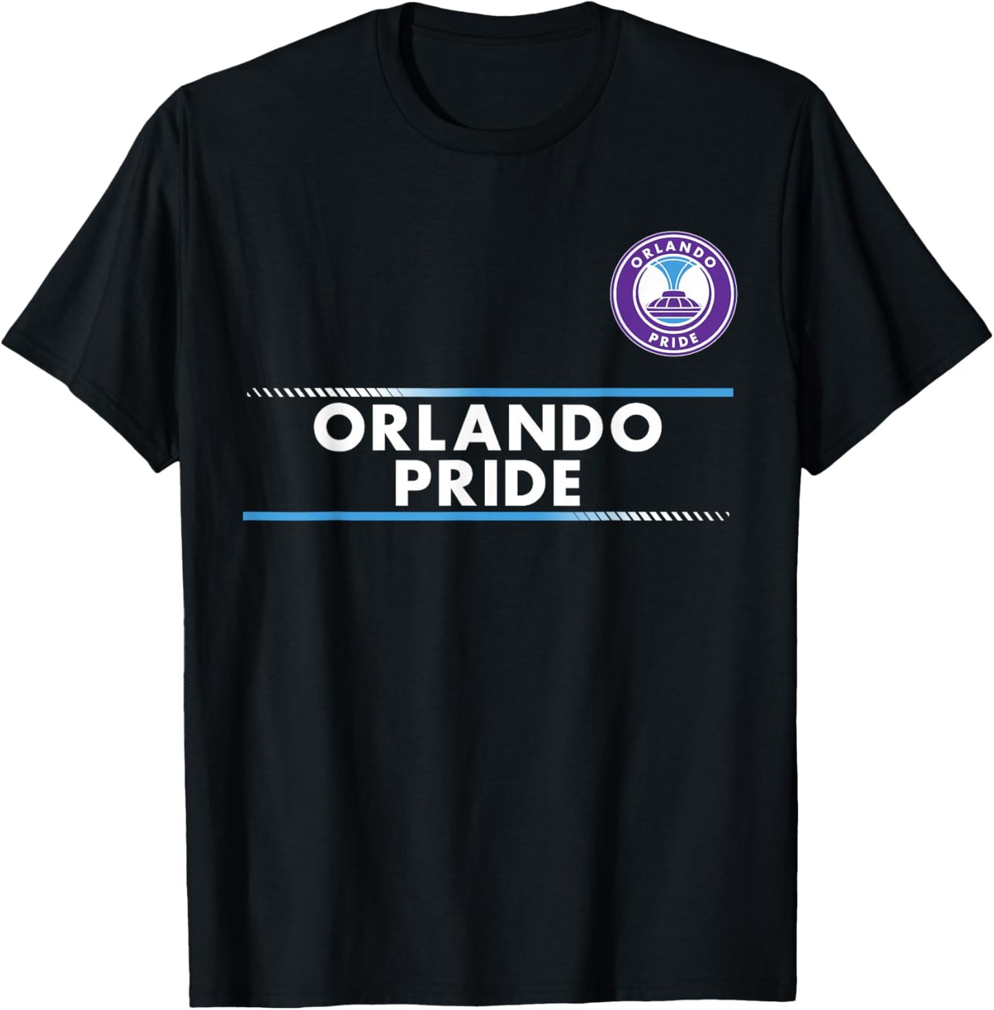 Officially Licensed Orlando Pride Soccer NWSL Apparel T-Shirt - T-Shirt | Black