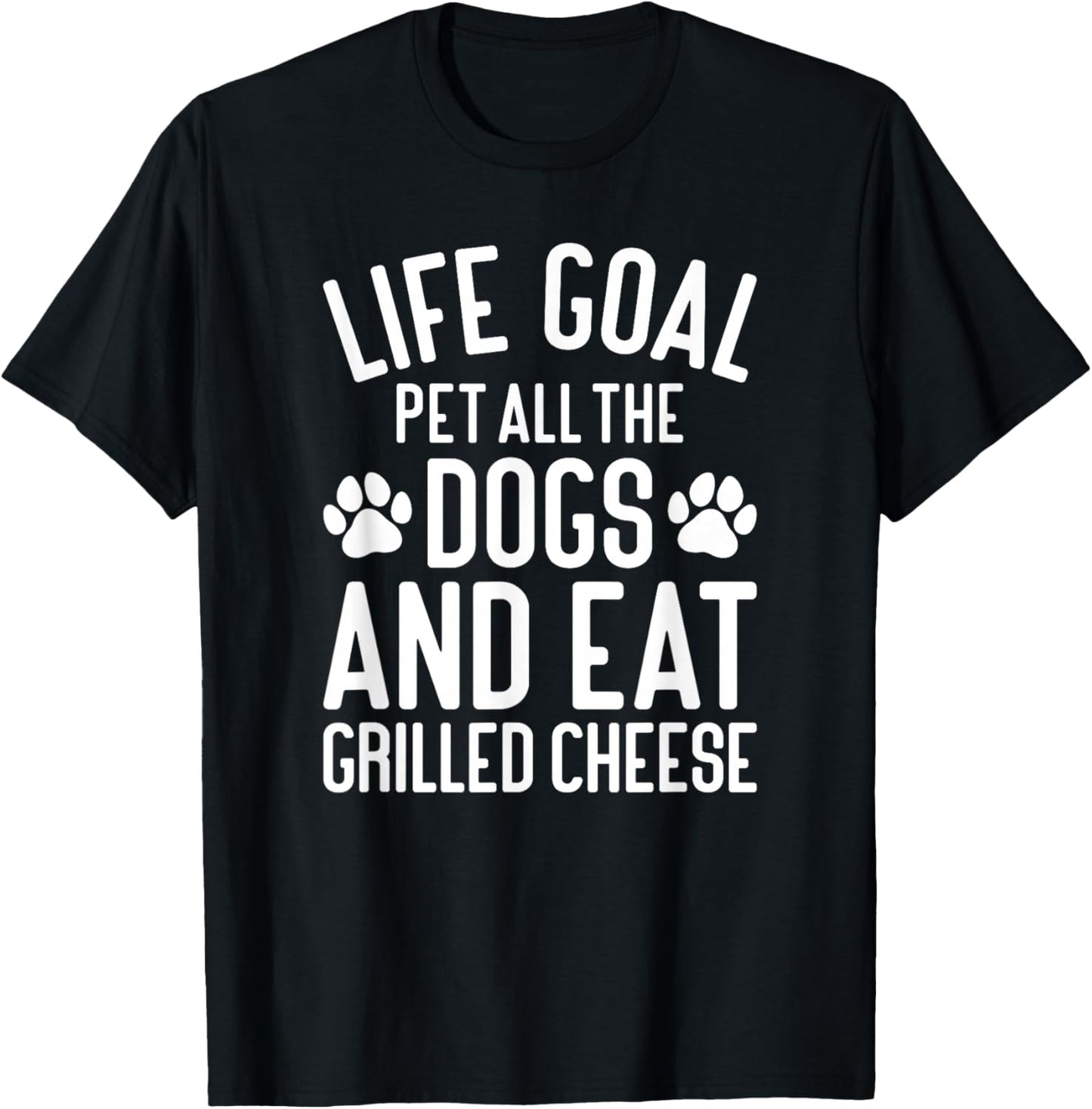 Grilled Cheese Pet All The Dogs Funny Dogs Grilled Cheese T-Shirt - T-Shirt | Black