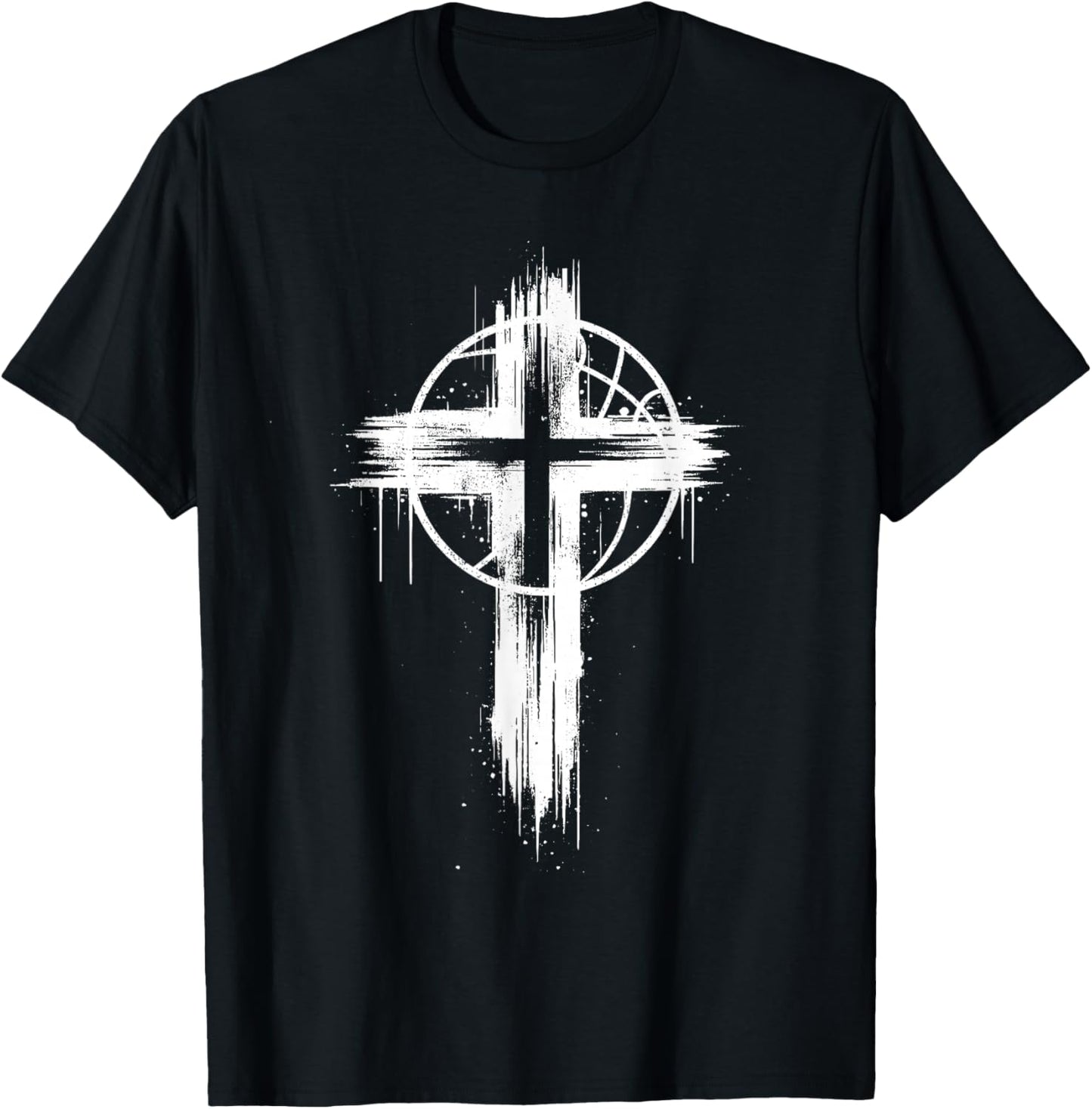 Christian Basketball Cross T-Shirt - T-Shirt | Black