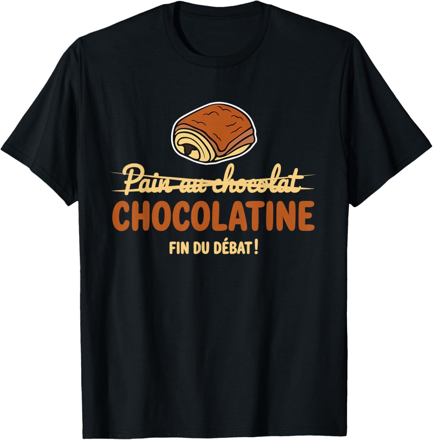 Team Chocolate Bread or Chocolate Funny Debate Humor T-Shirt - T-Shirt | Black