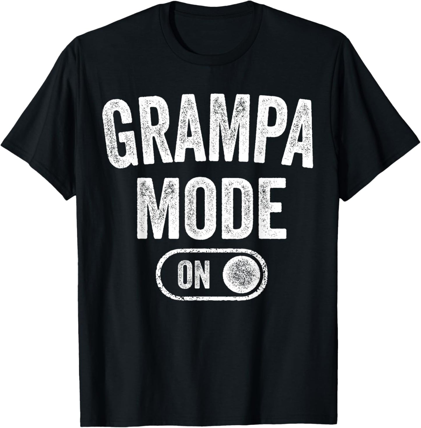 Grampa Mode On Funny Soon To Be Grandpa Gifts 1St Time Pop T-Shirt - T-Shirt | Black