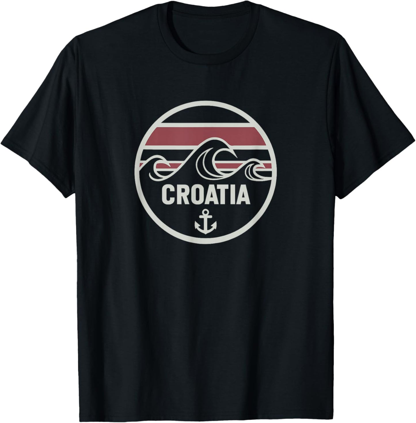 Croatia Graphic Souvenirs T-Shirt - T-Shirt | Black