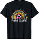 Paraprofessional Para Squad Teacher Crew Boho Rainbow T-Shirt - T-Shirt | Black