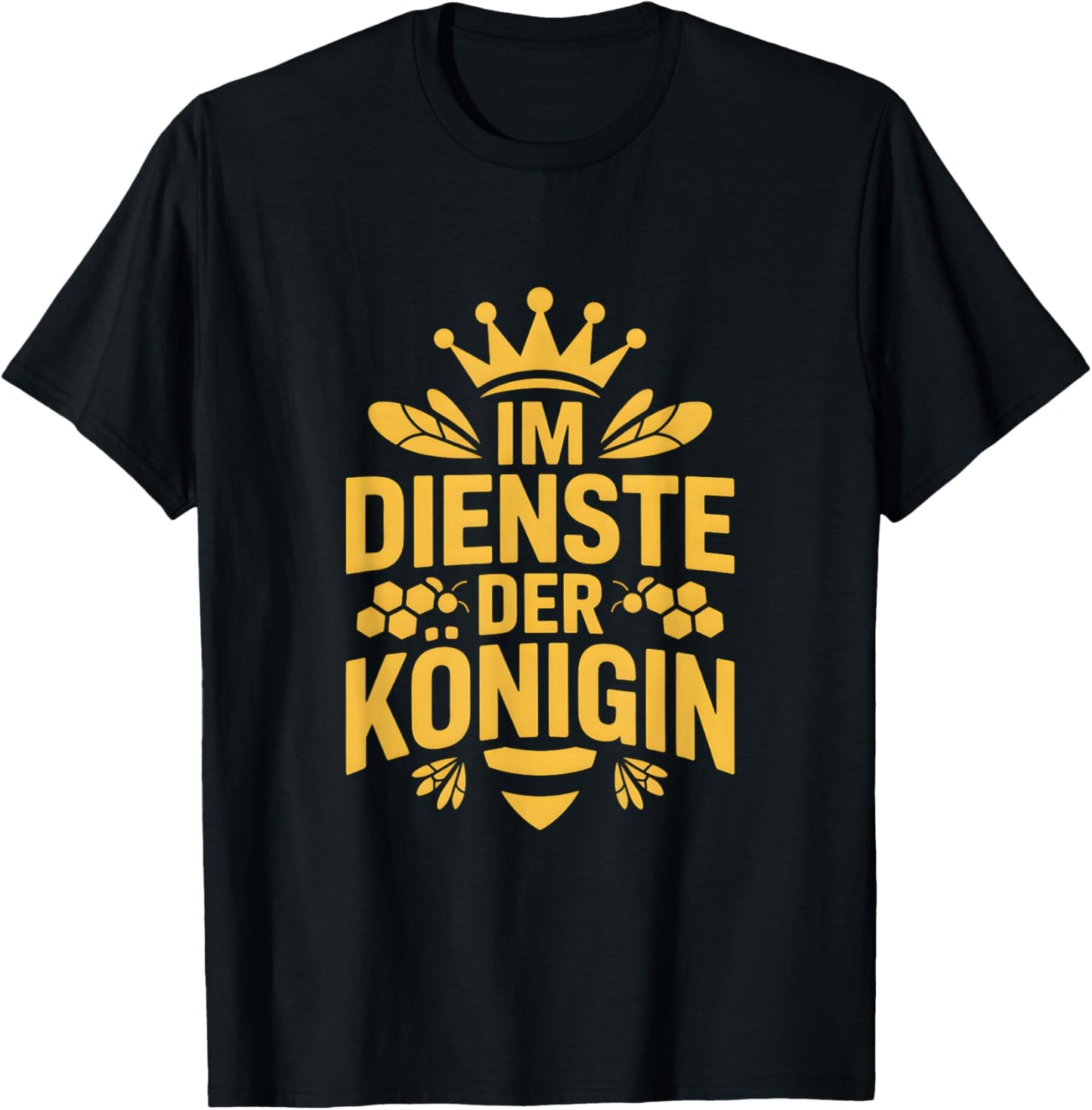Im Dienste Der Königin Lustige Imker Biene T-Shirt - T-Shirt | Black