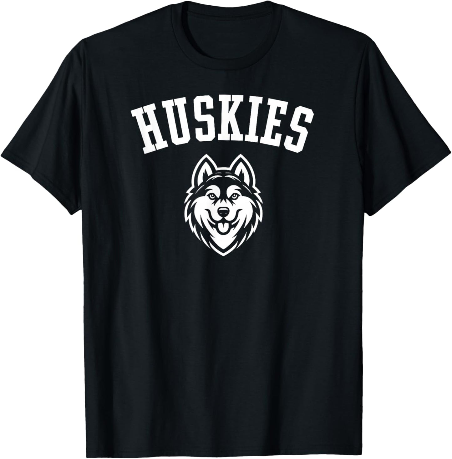 Huskies Mascot for Youth Teams Players and Fans T-Shirt - T-Shirt | Black
