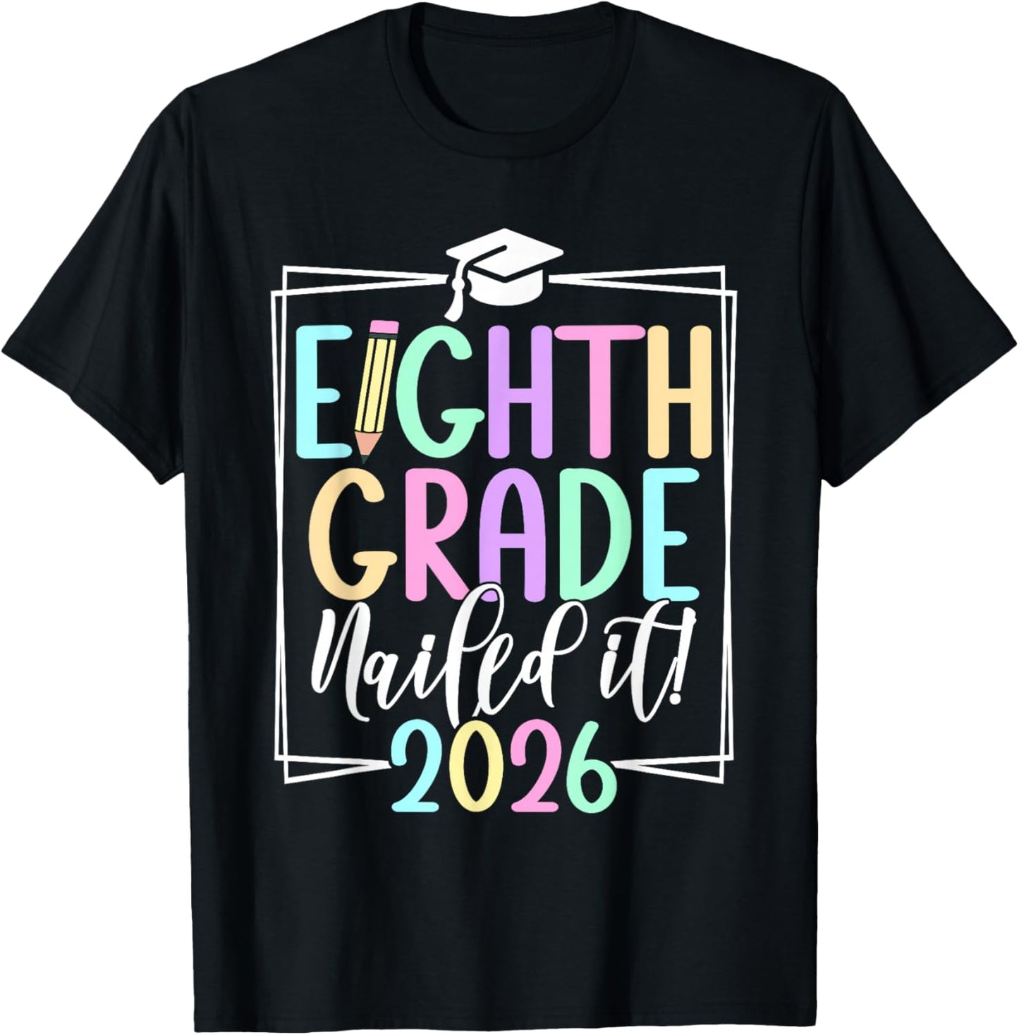 8th Grade 2026 Middle School Graduation T-Shirt - T-Shirt | Black