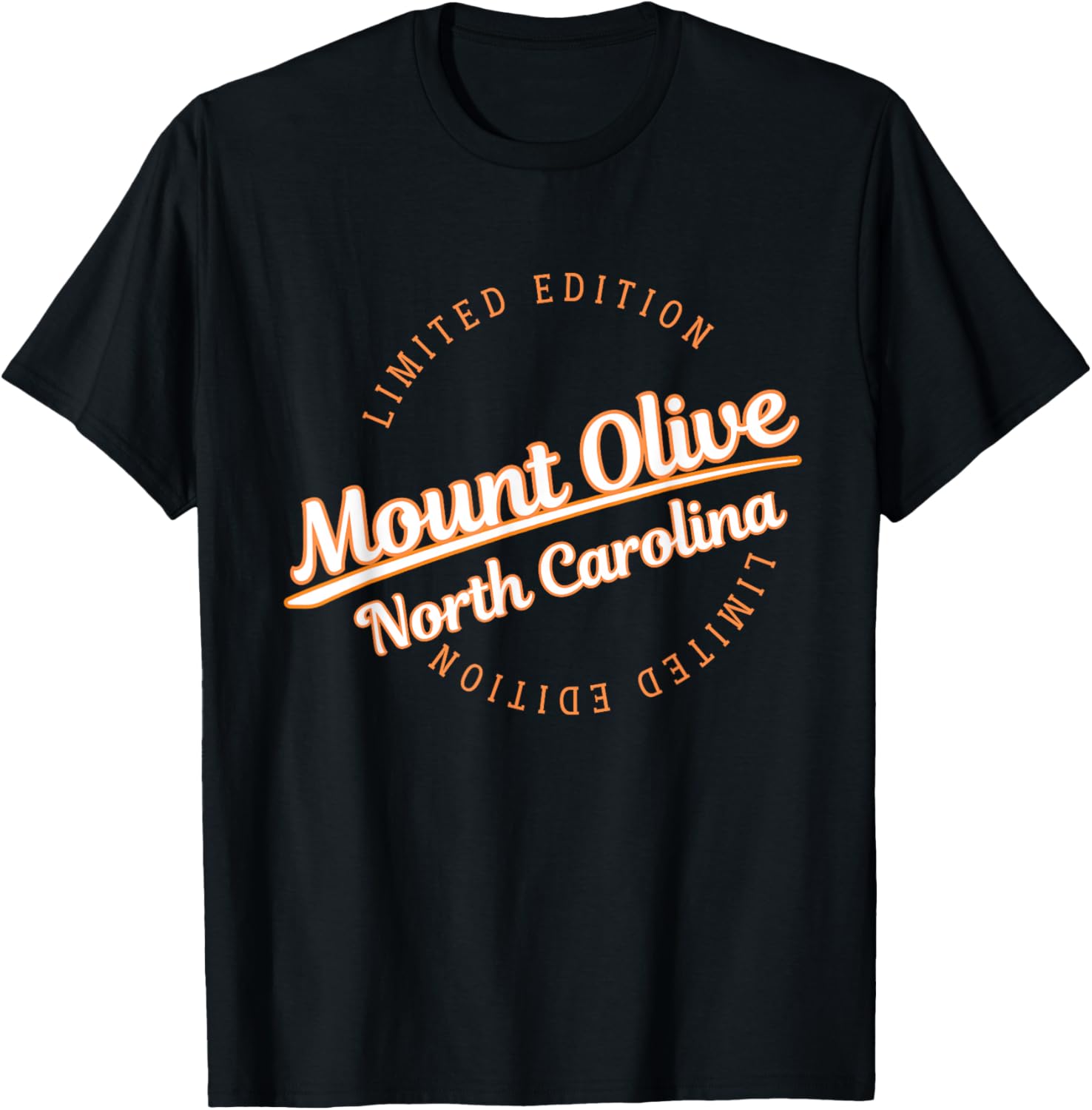 Retro Athletic Mount Olive NC Apparel T-Shirt - T-Shirt | Black