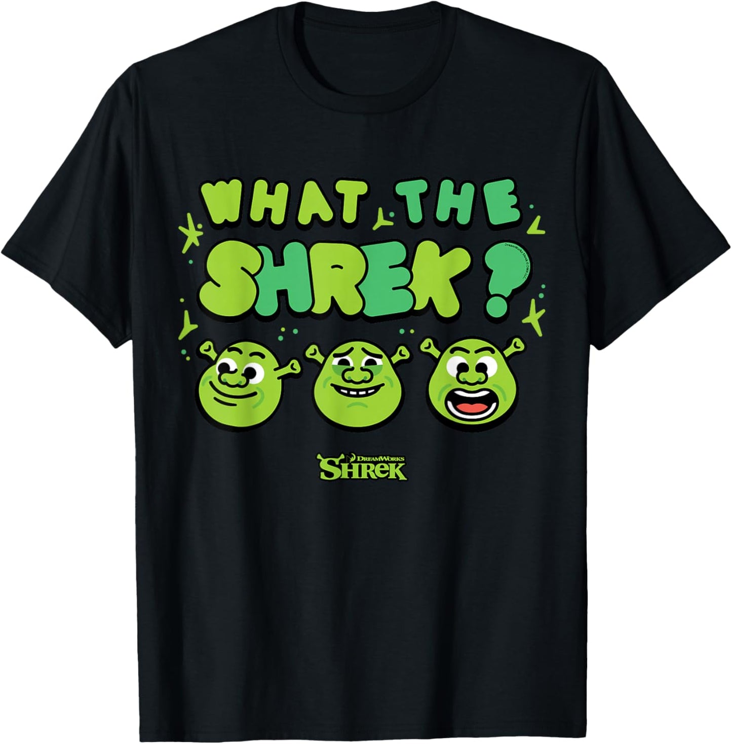Shrek Emoji What The Shrek T-Shirt - T-Shirt | Black