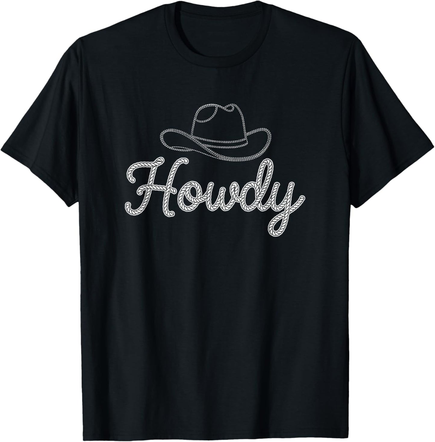 Western Cowboy Birthday Party Howdy Cowboy man T-Shirt - T-Shirt | Black