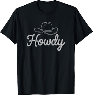 Western Cowboy Birthday Party Howdy Cowboy man T-Shirt - T-Shirt | Black