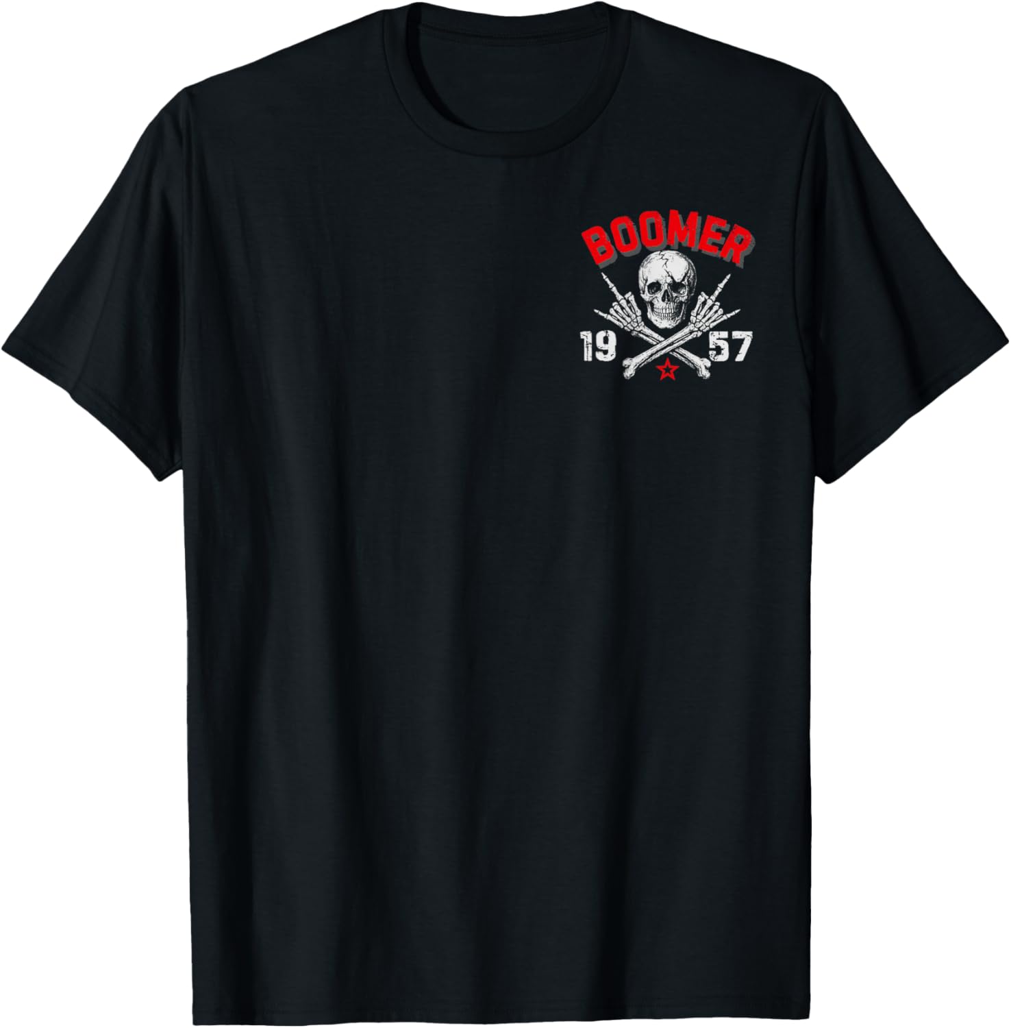 2 Sided Boomer Est 1957 The Badass Generation Before All You T-Shirt - T-Shirt | Black