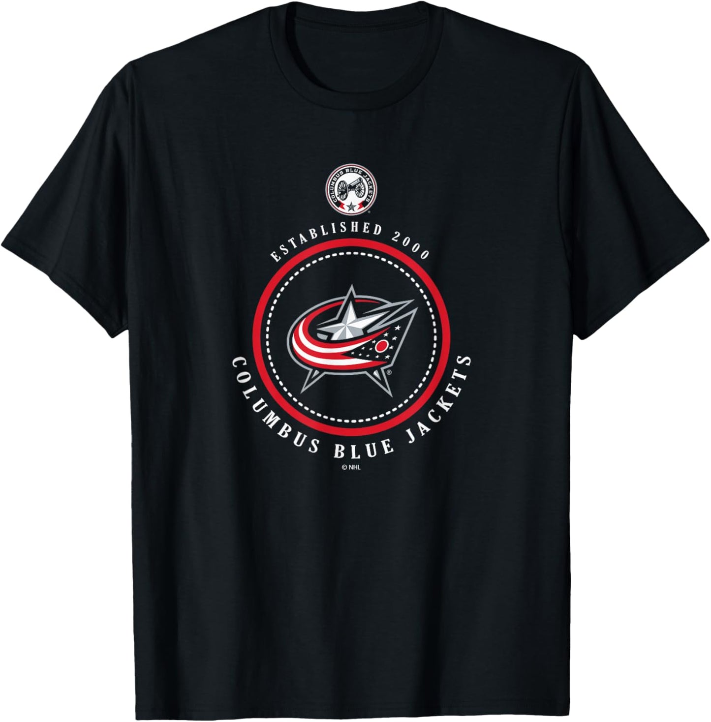 Columbus Blue Jackets Est 2000 Navy Officially Licensed T-Shirt - T-Shirt | Black