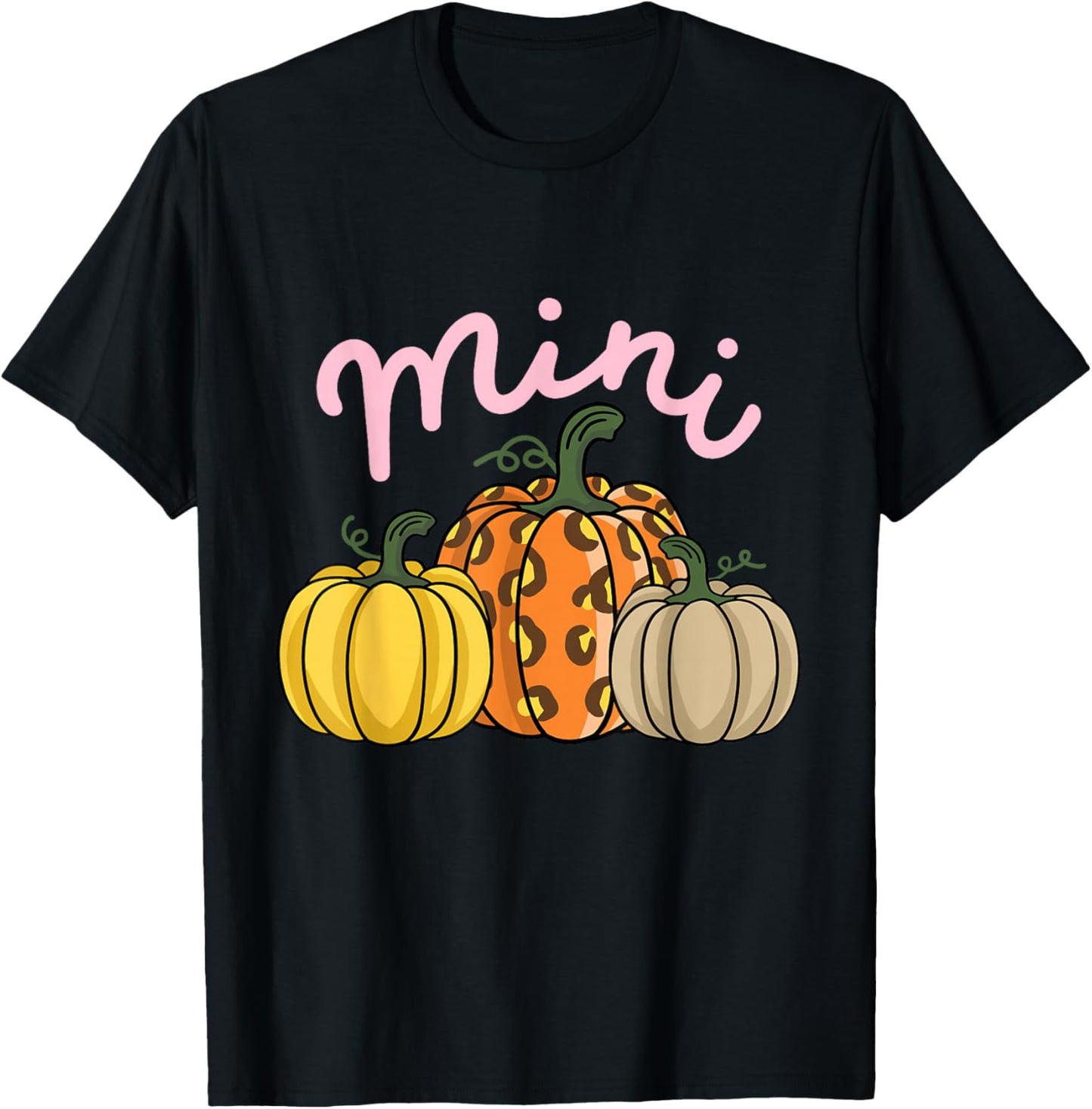 Mama and Mini Mommy and Me Matching Thanksgiving Kids T-Shirt - T-Shirt | Black