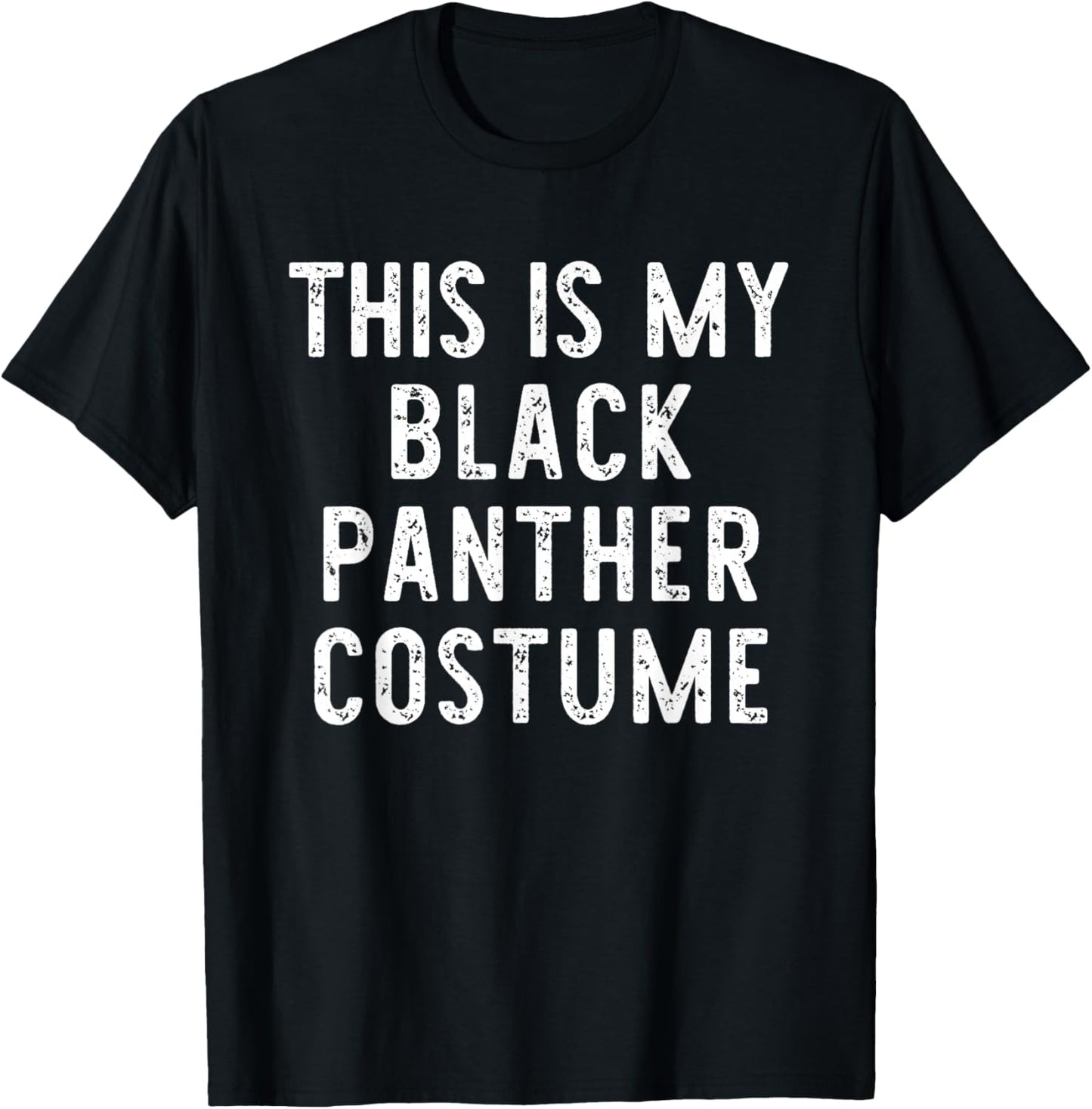 This is My Black Panther Costume Halloween Simple Kids Adult T-Shirt - T-Shirt | Black