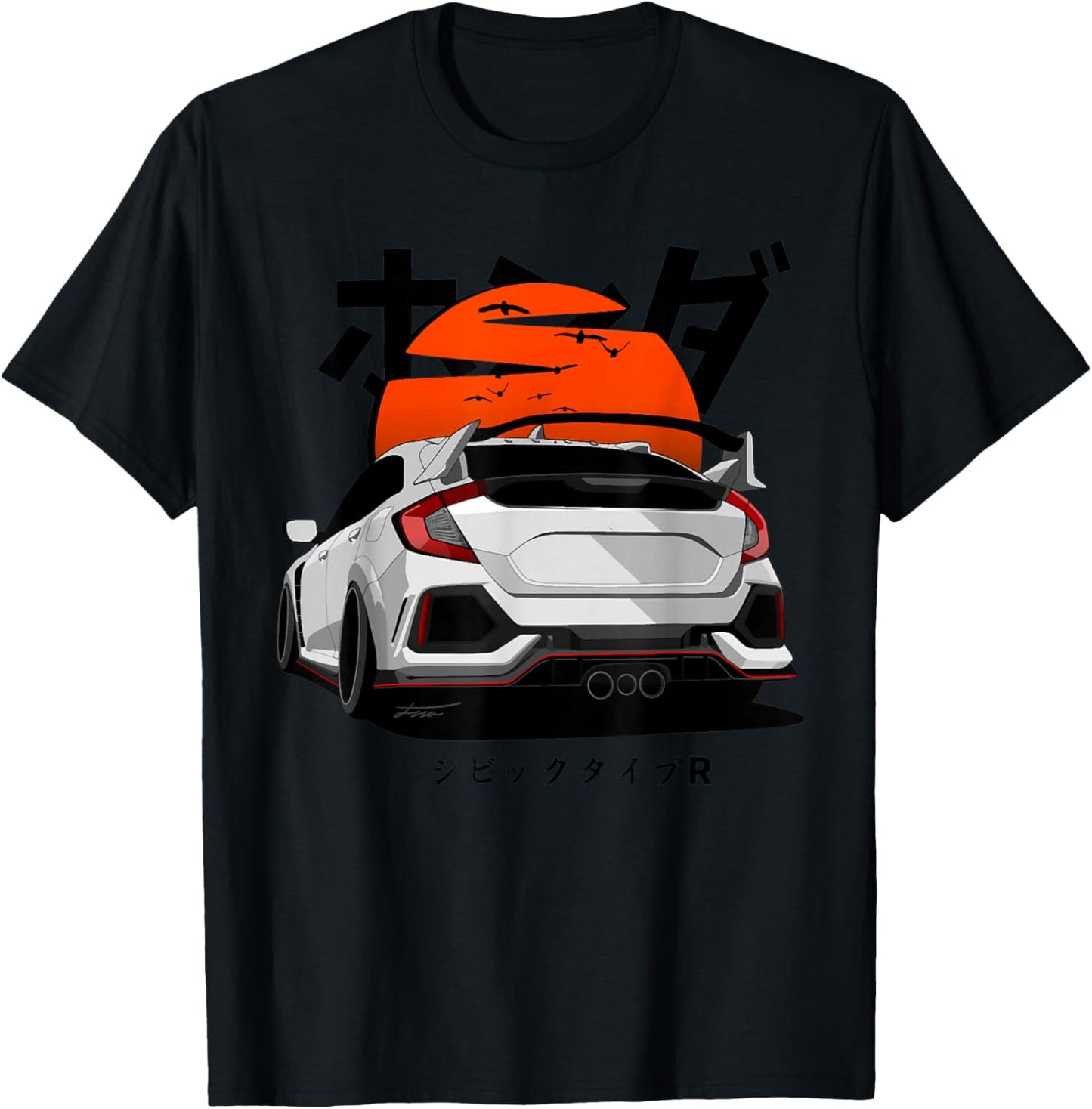Civic Type R FK8 Japanese Car T-Shirt - T-Shirt | Black
