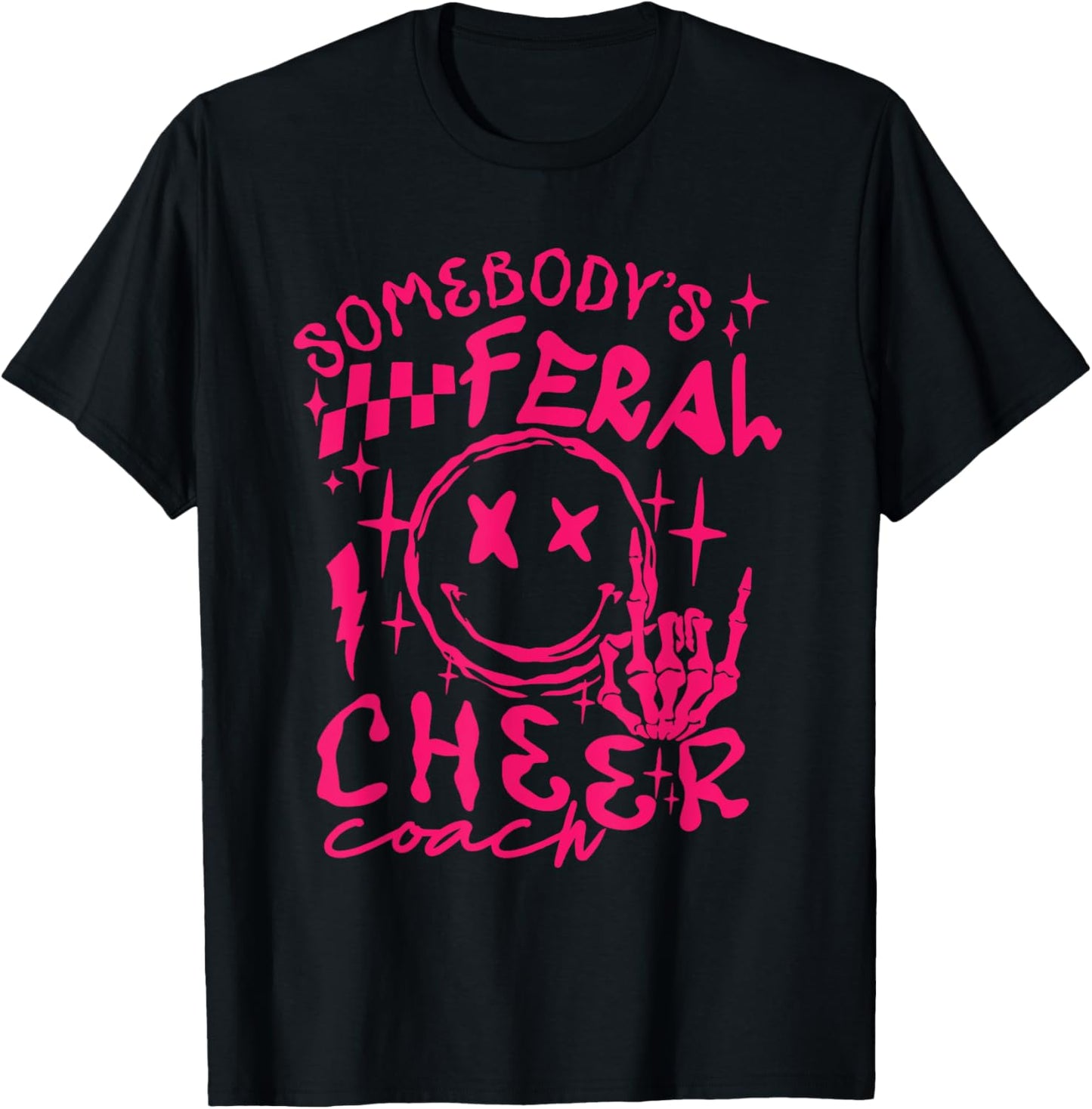 somebody's Feral Cheer Coach T-Shirt - T-Shirt | Black