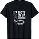 Boots On Da Ground Cowgirl Linedance Western T-Shirt - T-Shirt | Black