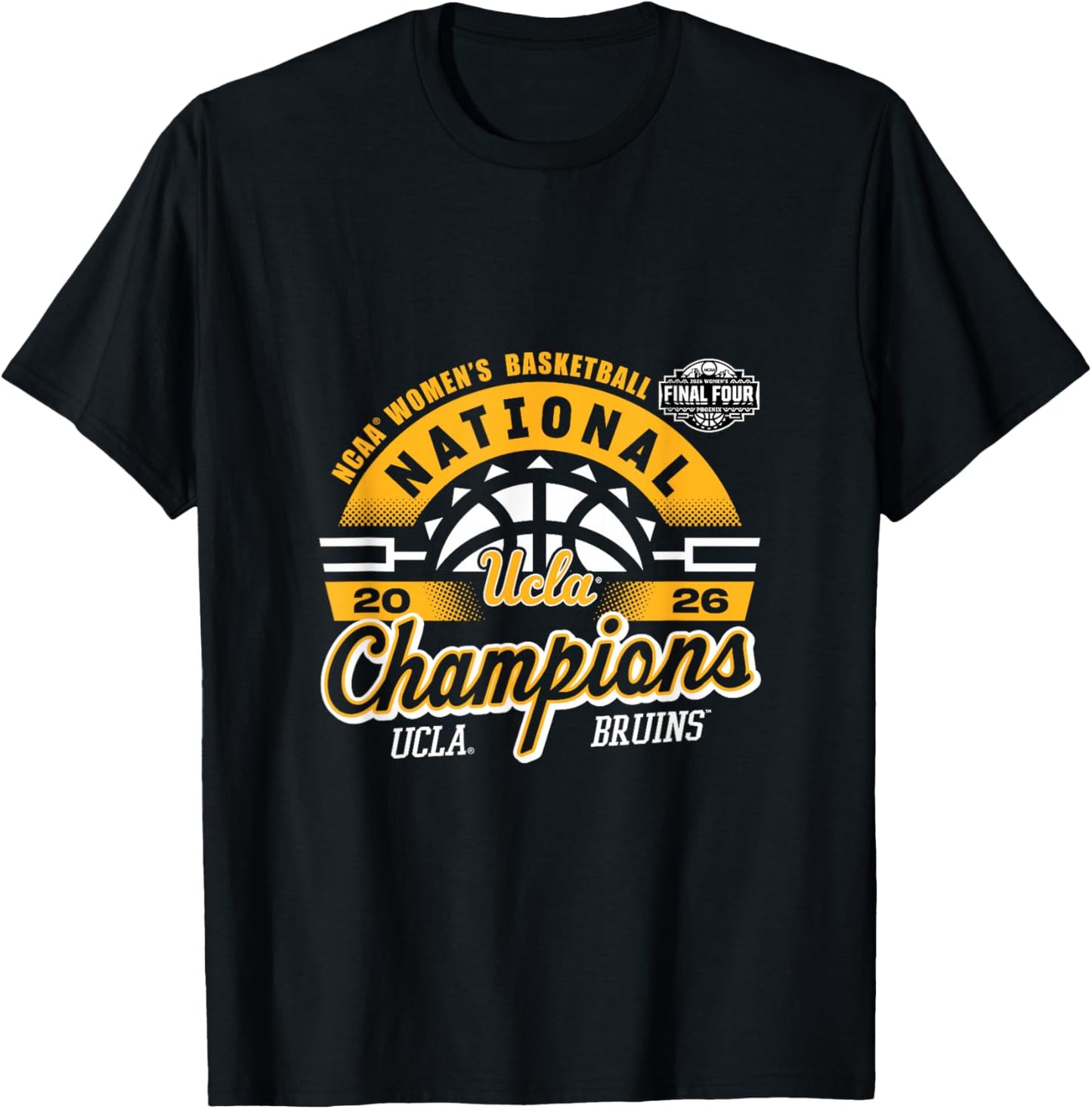 UCLA Women's Basketball National Champions March Madness T-Shirt - T-Shirt | Black