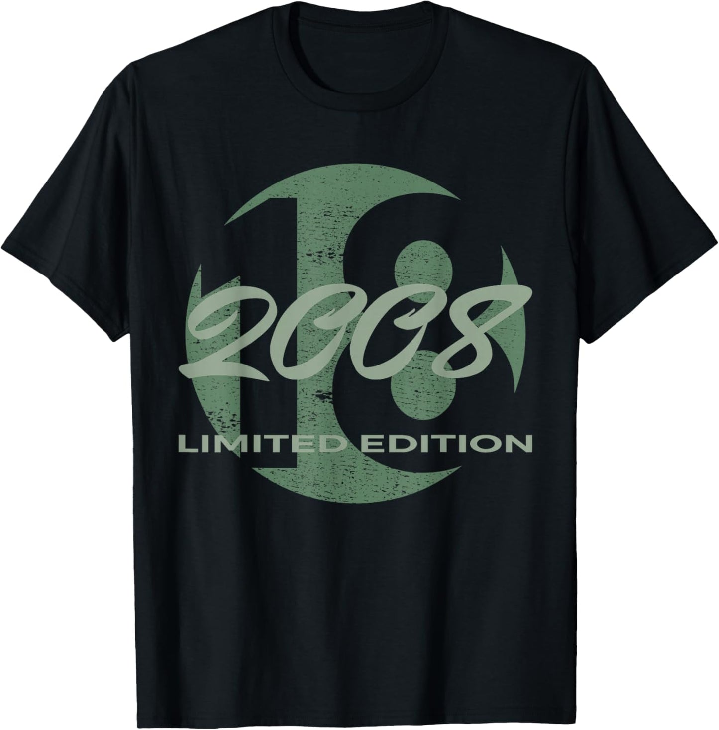 18th Birthday Girl Boy 18 Years 2008 Funny Gift T-Shirt - T-Shirt | Black