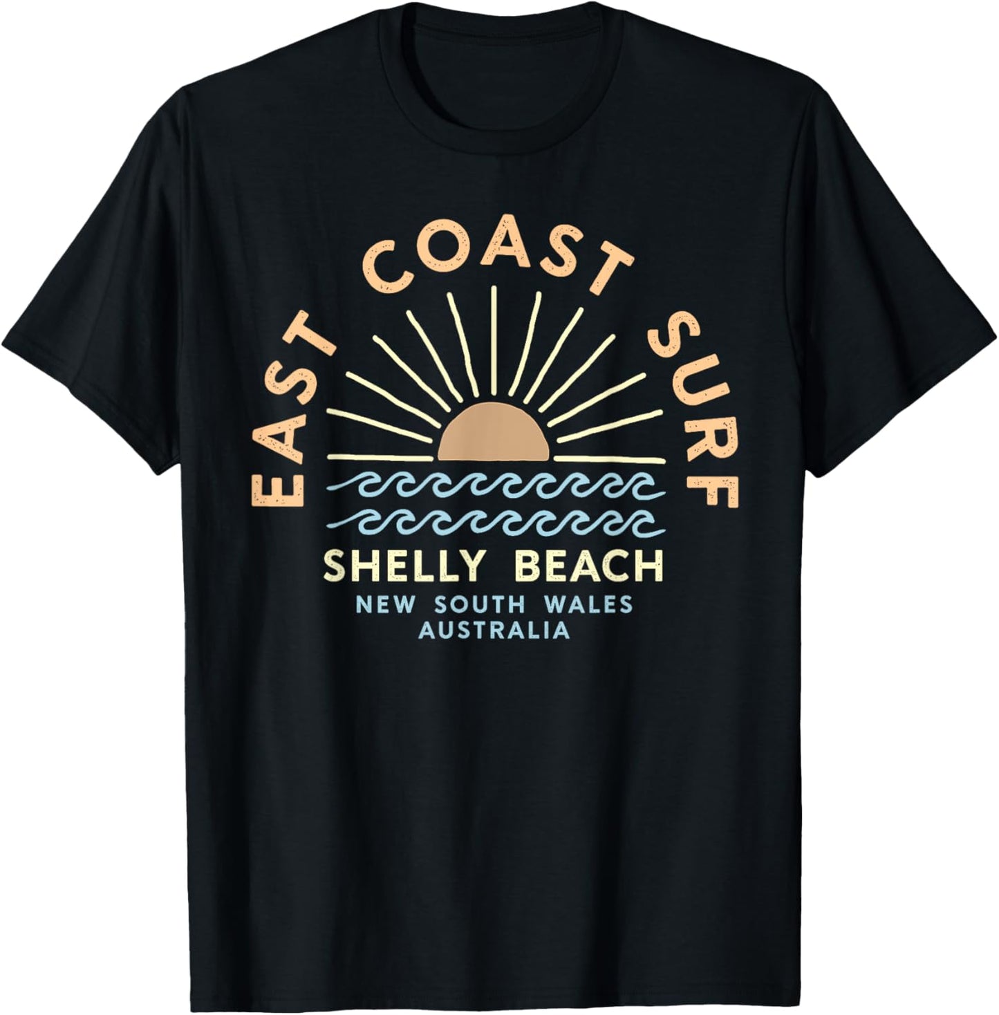 Shelly Beach Australia Souvenir T-Shirt - T-Shirt | Black