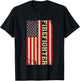 Firefighter Fire Dept Department Fireman Fire Rescue US Flag T-Shirt - T-Shirt | Black