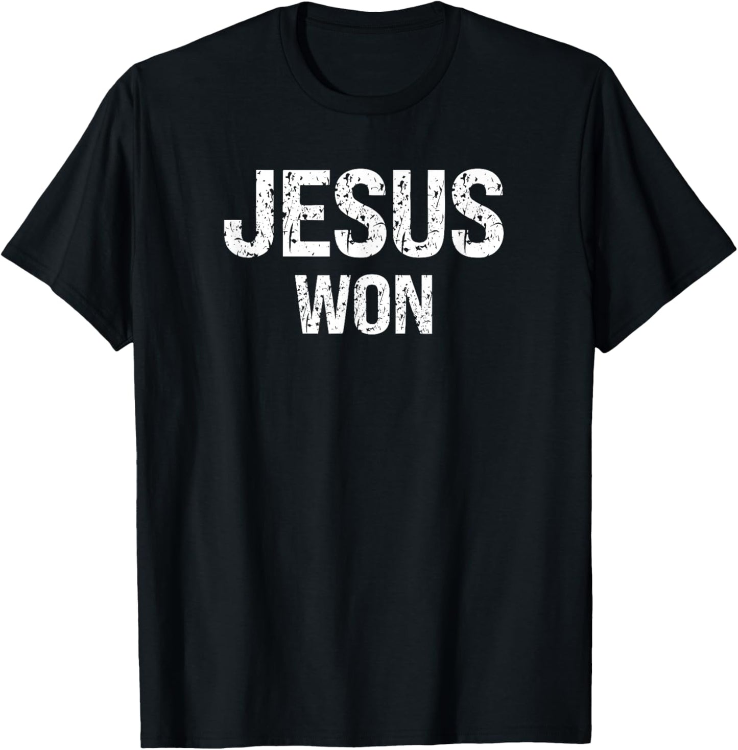 Jesus Won T-Shirt - T-Shirt | Black