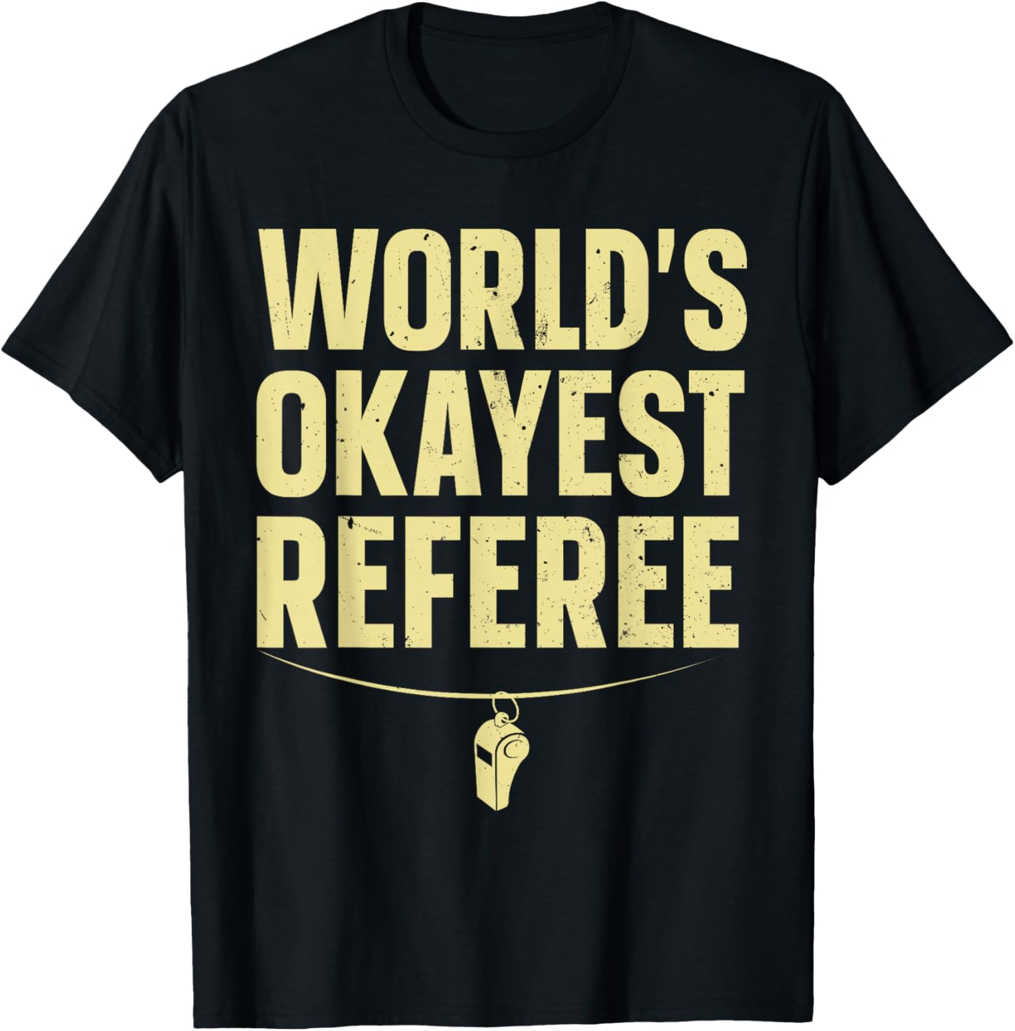 Funny Referee Art Women Sports Ref Stuff Gag Referee T-Shirt - T-Shirt | Black