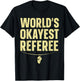 Funny Referee Art Women Sports Ref Stuff Gag Referee T-Shirt - T-Shirt | Black