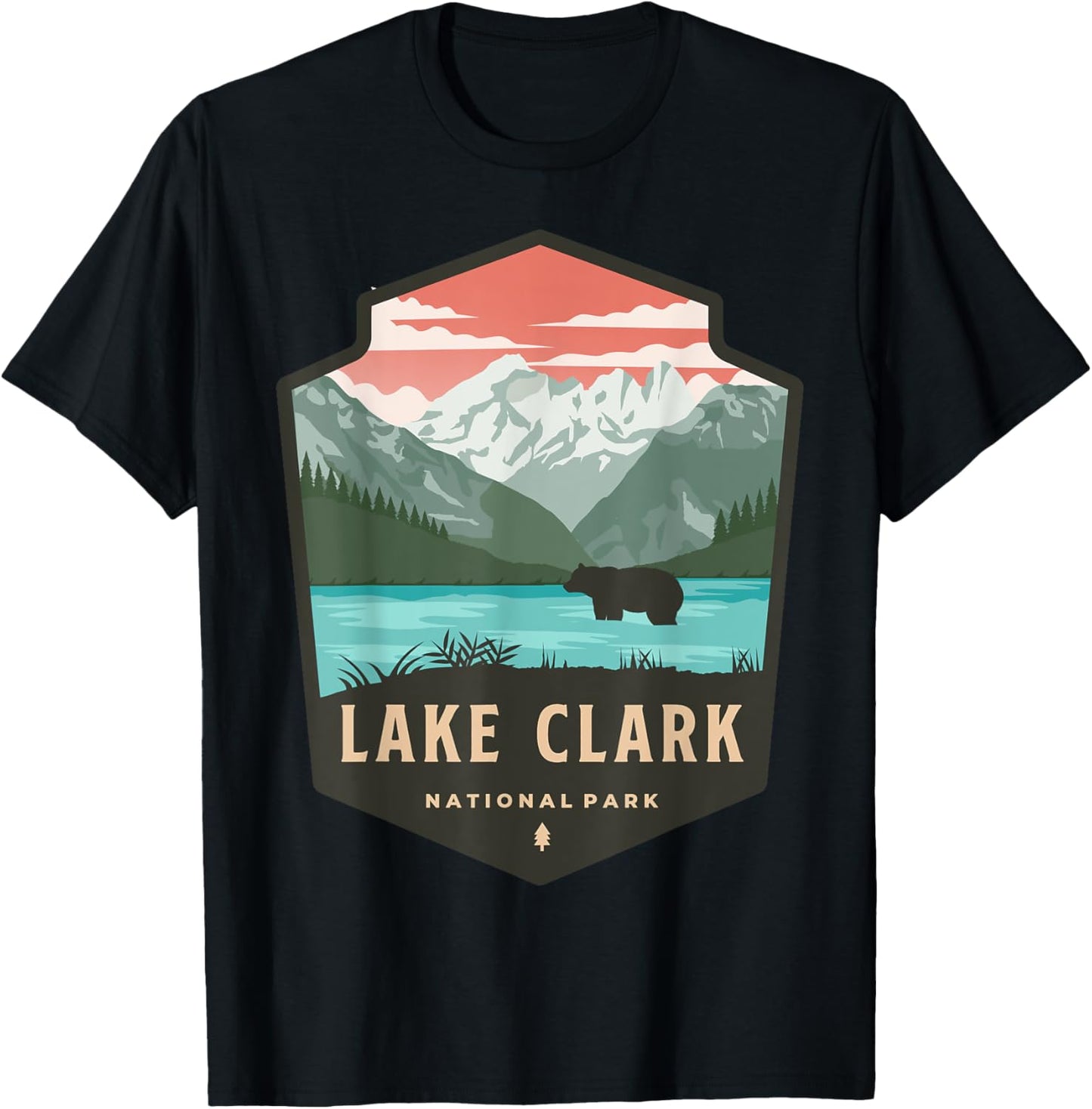 Lake Clark National Park T-Shirt - T-Shirt | Black