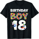 The 18th Birthday Boy Autism Awareness Puzzle Piece T-Shirt - T-Shirt | Black