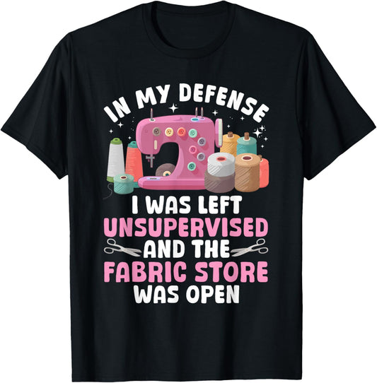 Funny Quilting Design Women Sewing Sew Quilter Sewer T-Shirt - T-Shirt | Black