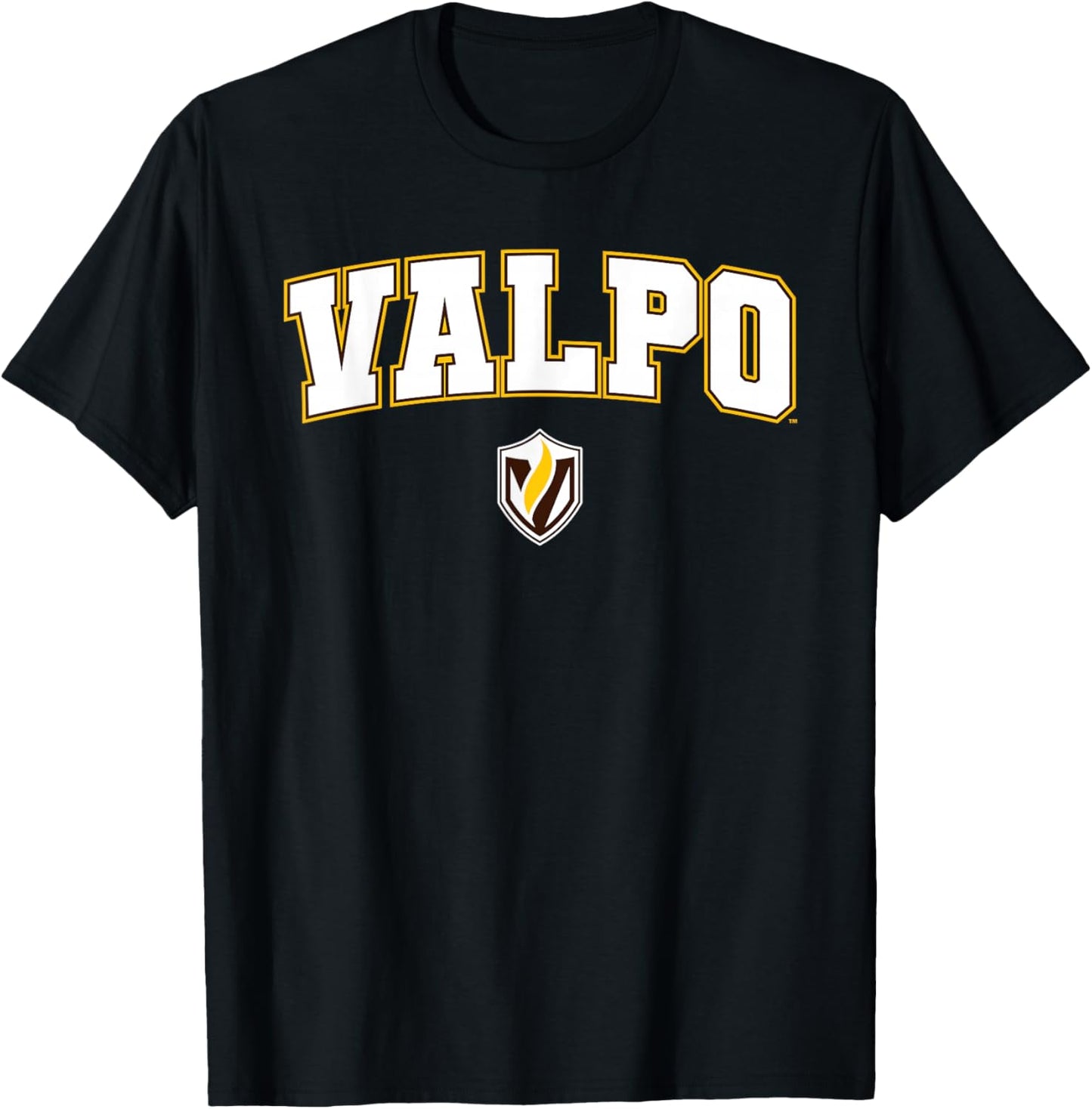 Valparaiso University Valpo Crusaders Arch Logo T-Shirt - T-Shirt | Black