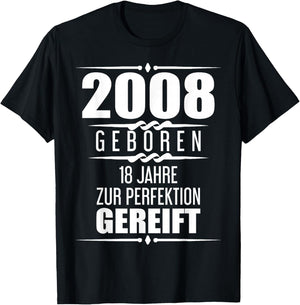 Funny 18 Years Saying Friend Gift 18th Birthday T-Shirt - T-Shirt | Black