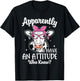 Apparently I Have An Attitude Who Knew Heifer Cow Print T-Shirt - T-Shirt | Black