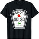 Spicy Salsa DIY Halloween Costume Group Condiments T-Shirt - T-Shirt | Black
