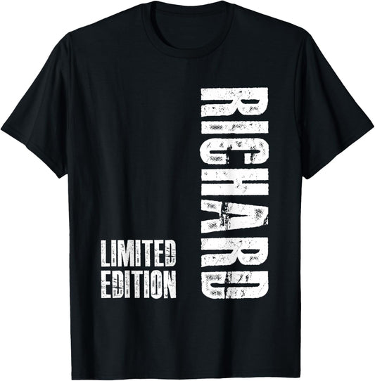Richard Funny Gift Shirt Name Richard T-Shirt - T-Shirt | Black