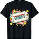 Ticket Seller Outfit Winning Ticket Costume Circus Ticket T-Shirt - T-Shirt | Black