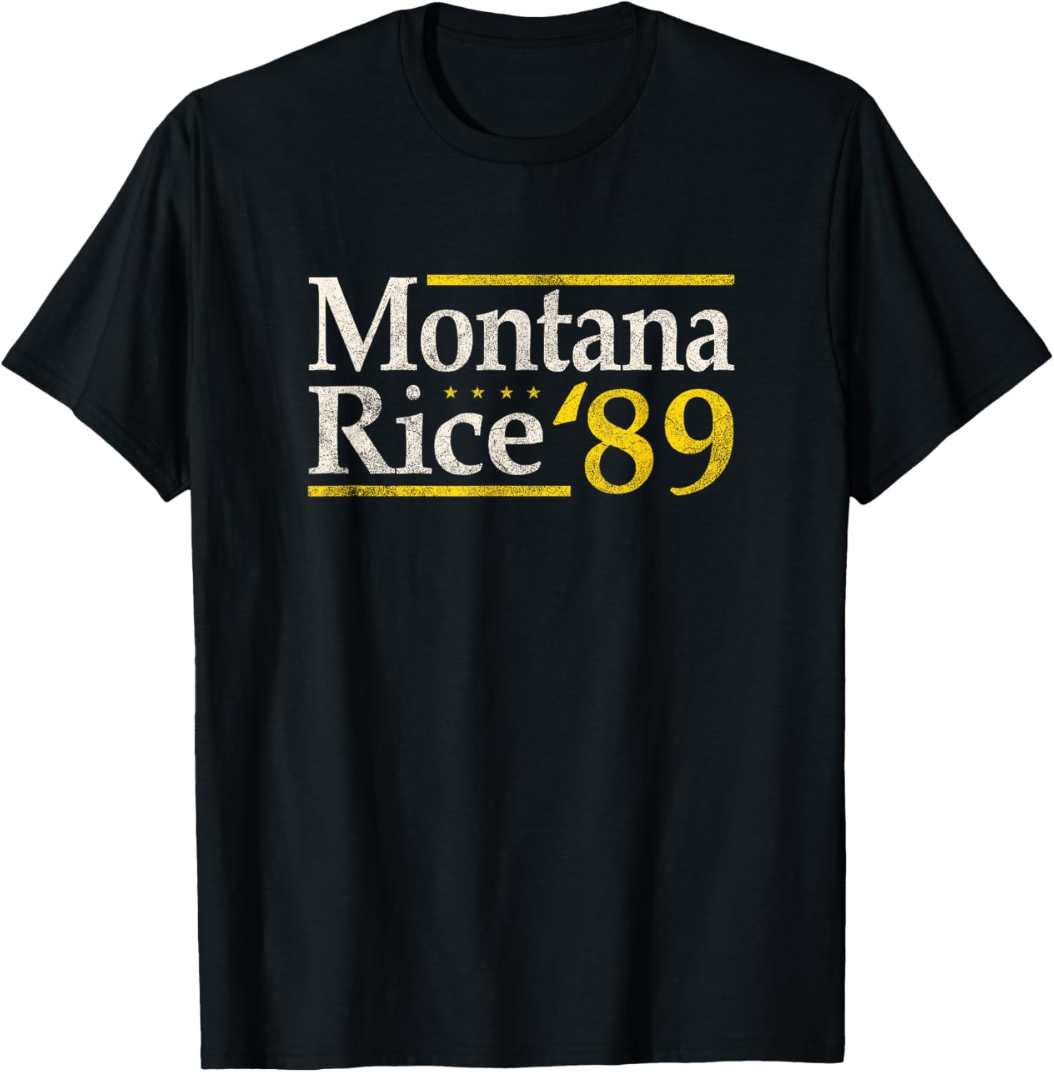 Montana Rice '89 San Francisco T-Shirt - T-Shirt | Black