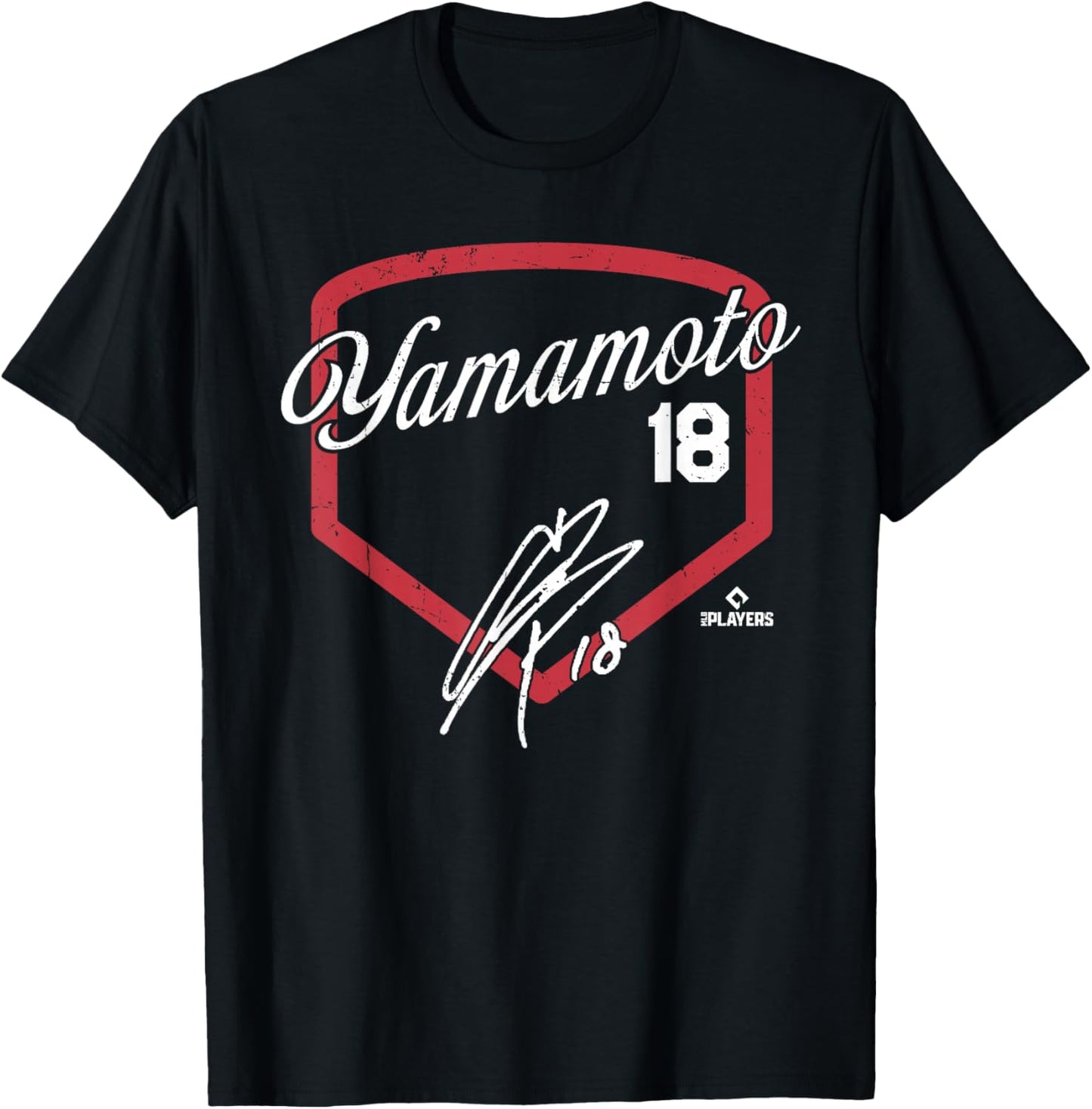 Yoshinobu Yamamoto | Los Angeles MLB Player | MLBYAM3001 T-Shirt - T-Shirt | Black