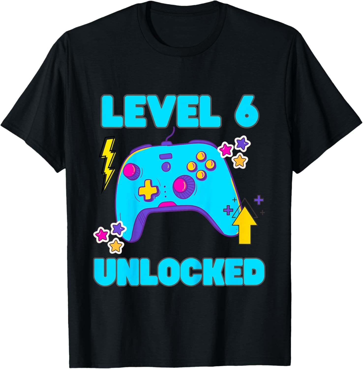 Kids Level 6 Unlocked T-Shirt - T-Shirt | Black