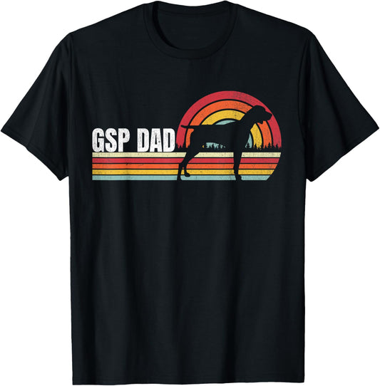 German Shorthaired Pointer Dad GSP Dog Lover For Dad Men T-Shirt - T-Shirt | Black