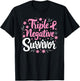 Pink Ribbon Triple Negative Warrior Breast Cancer Survivor T-Shirt - T-Shirt | Black
